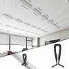 imageArt3d 50Pack HoldDown Clip for Drop Ceiling Tiles 19 x 1 Inch Ceiling Grid Clips for Standard Ceiling Grid SystemBlack50