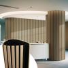 imageArt3d 5Pack Acoustic Wood Slat Wall Panel Sample  59 x 47 Inch Sound Absorbing Panels 5 ColorsOak