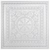 imageArt3d Drop Ceiling Tiles Glue up Ceiling Tiles 2x2 Plastic Sheet in Antique Gold 12Pack 48 SqftWhite