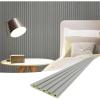 imageArt3d Slat Wall Panels WPC Soundproof 3D Wall Paneling for Interior Wall Decor TV Background 8Pack 96 x 6 in Gray OakGray Oak
