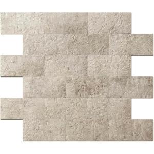imageArt3d 10Pack Peel and Stick Wall Tile for Backsplash Stick on Stone Tile for Kitchen Bathroom Fireplace Vanitity in Stone BeigeStone Beige
