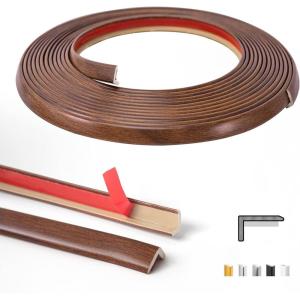 imageArt3d 20ft Outside Vinyl Corner Trim Peel and Stick for Tile and Wall Edges Furniture Decoration BlackCherry