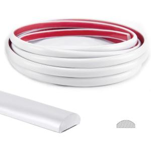 imageArt3d 76M Peel and Stick Trim for Backsplash Tile Edge SelfAdhesive Liner for Corner Decor in WhiteWhite