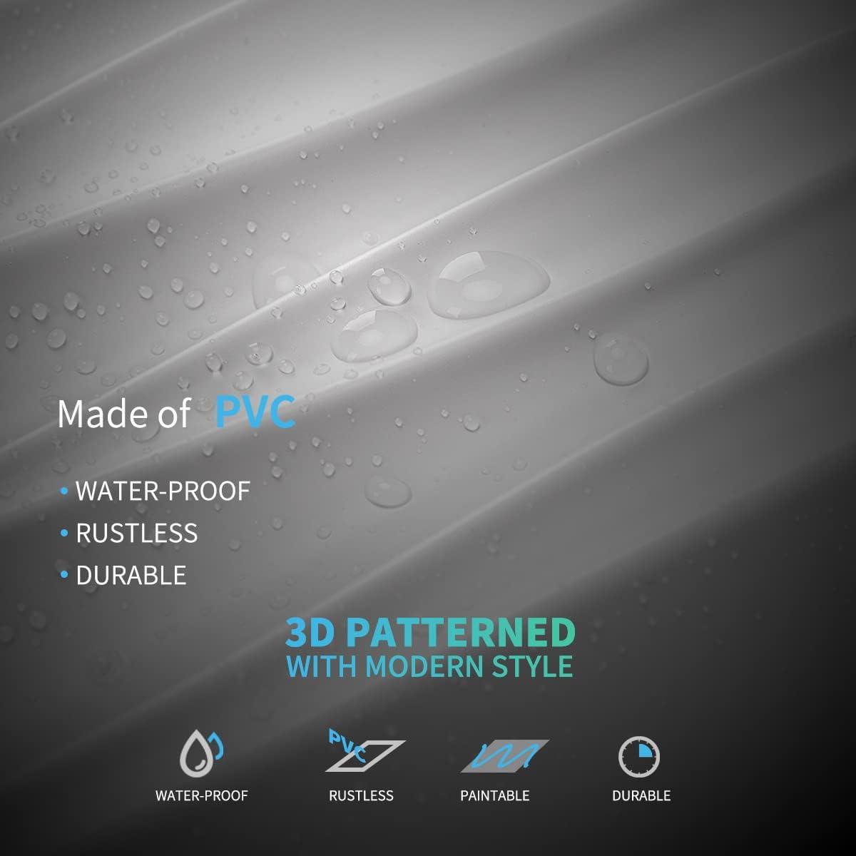 imageArt3d Black Large PVC 3D Wall Panels for Interior Wall Dcor Drop Ceiling Tile 2x4 3D Textured Wavy Wall Panels Decorative Pack of 6 Tiles472quot236quotWhite