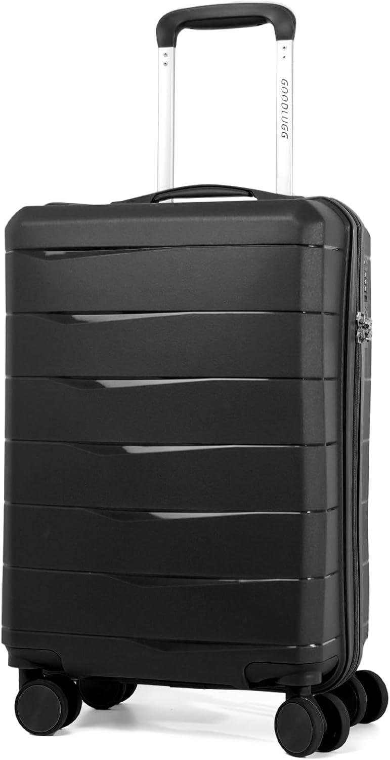 imageLuggage Set with Spinner Wheels and TSA Lock 3 Pieces Expandable Hardside Suitcase for Travel Hardshell Luggage Sets 20quot 24quot 28quot NavyBlack