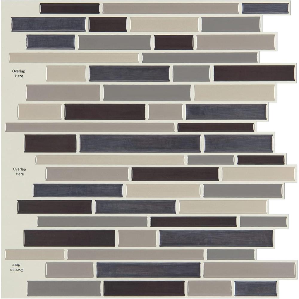 imageArt3d Kitchen Backsplash Peel and Stick for Bathroom Stick on Tile for Shower TanTan