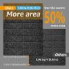 imageArt3d 105 Square Feet Pack Of 20 Wall Panel Brick BrownBlack