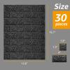 imageArt3d 105 Square Feet Pack Of 20 Wall Panel Brick BrownBlack