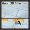 imageArt3d 105 Square Feet Pack Of 20 Wall Panel Brick BrownBlue