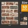 imageArt3d 105 Square Feet Pack Of 20 Wall Panel Brick BrownGray Brown