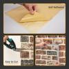 imageArt3d 105 Square Feet Pack Of 20 Wall Panel Brick BrownGray Brown