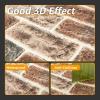 imageArt3d 105 Square Feet Pack Of 20 Wall Panel Brick BrownGray Brown