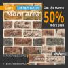 imageArt3d 105 Square Feet Pack Of 20 Wall Panel Brick BrownGray Brown