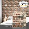 imageArt3d 105 Square Feet Pack Of 20 Wall Panel Brick BrownGray Brown