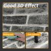 imageArt3d 105 Square Feet Pack Of 20 Wall Panel Brick BrownGray Stone