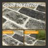 imageArt3d 105 Square Feet Pack Of 20 Wall Panel Brick BrownGray Stone