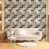 imageArt3d 105 Square Feet Pack Of 20 Wall Panel Brick BrownGray Stone