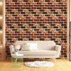 imageArt3d 105 Square Feet Pack Of 20 Wall Panel Brick BrownRed Brown