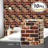imageArt3d 105 Square Feet Pack Of 20 Wall Panel Brick BrownRed Brown