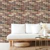 imageArt3d 105 Square Feet Pack Of 20 Wall Panel Brick BrownRed Brown