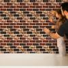 imageArt3d 105 Square Feet Pack Of 20 Wall Panel Brick BrownRed Brown