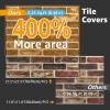 imageArt3d 105 Square Feet Pack Of 20 Wall Panel Brick BrownRed Brown