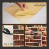imageArt3d 105 Square Feet Pack Of 20 Wall Panel Brick BrownRed Brown