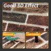 imageArt3d 105 Square Feet Pack Of 20 Wall Panel Brick BrownRed Brown