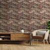 imageArt3d 105 Square Feet Pack Of 20 Wall Panel Brick BrownRed Brown