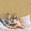 imageArt3d 105 Square Feet Pack Of 20 Wall Panel Brick BrownYellow