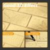 imageArt3d 105 Square Feet Pack Of 20 Wall Panel Brick BrownYellow