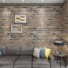 imageArt3d 10Pack 525 SqFt Faux Brick 3D Wall Panels Peel and Stick in Red Brown Self Adhesive Waterproof Foam Wallpaper for Bedroom Bathroom KitchenGrayBrown