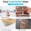 imageArt3d 10Pack 525 SqFt Faux Brick 3D Wall Panels Peel and Stick in Red Brown Self Adhesive Waterproof Foam Wallpaper for Bedroom Bathroom KitchenRed brown