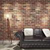 imageArt3d 10Pack 525 SqFt Faux Brick 3D Wall Panels Peel and Stick in Red Brown Self Adhesive Waterproof Foam Wallpaper for Bedroom Bathroom KitchenRed brown