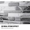 imageArt3d 10Sheet Peel and Stick Backsplash 12 in x 12in Blue Marble DesignDark Gray