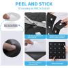 imageArt3d 10Sheet Peel and Stick Backsplash Metal Mosaic Tiles for Kitchen Wall Decor Stick on Aluminum Composite Tiles Stikers Black Windmill Puzzle Glass Mixed
