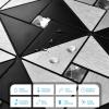 imageArt3d 10Sheet Peel and Stick Backsplash Metal Mosaic Tiles for Kitchen Wall Decor Stick on Aluminum Composite Tiles Stikers BlackampampSilver Windmill Puzzle Glass MixedBlackSilver