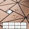 imageArt3d 10Sheet Peel and Stick Backsplash Metal Mosaic Tiles for Kitchen Wall Decor Stick on Aluminum Composite Tiles Stikers BlackampampSilver Windmill Puzzle Glass MixedCopper