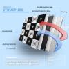 imageArt3d 10Sheet Peel and Stick Backsplash Metal Mosaic Tiles for Kitchen Wall Decor Stick on Aluminum Composite Tiles Stikers BlackampampSilver Windmill Puzzle Glass MixedBlackSilver