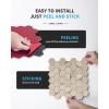 imageArt3d 10Sheet Peel and Stick Backsplash for Kitchen Dcor SelfAdhesive Tile Hexagon Mosaic TilesBrown Studded