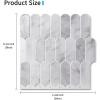 imageArt3d 10Sheet Peel and Stick Kitchen Backsplash Tile Vinyl Stick On Wall Tile Sticker for Bathroom Laundry Room Back Splashes 12quotx12quot Black MarbleGrey Marble
