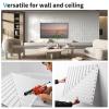 imageArt3d 12Pack Drop Ceiling Tiles 2x2 FT PVC 3D Textured Panels for Interior Wall Decor Living Room Bedroom Office 24x24 Inch WhiteWhite