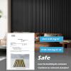 imageArt3d 2 Pack 945 x 24 inch Wood Slat Acoustic Panels for Wall ampamp Ceiling  3D Fluted Sound Absorbing Panel with Wood Finish WalnutBlackwood