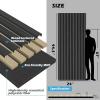 imageArt3d 2 Pack 945 x 24 inch Wood Slat Acoustic Panels for Wall ampamp Ceiling  3D Fluted Sound Absorbing Panel with Wood Finish WalnutBlackwood