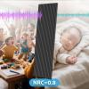 imageArt3d 2 Pack 945 x 24 inch Wood Slat Acoustic Panels for Wall ampamp Ceiling  3D Fluted Sound Absorbing Panel with Wood Finish WalnutMatte Black