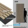 imageArt3d 2 Pack 945 x 24 inch Wood Slat Acoustic Panels for Wall ampamp Ceiling  3D Fluted Sound Absorbing Panel with Wood Finish WalnutPeach