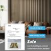 imageArt3d 2 Pack 945 x 24 inch Wood Slat Acoustic Panels for Wall ampamp Ceiling  3D Fluted Sound Absorbing Panel with Wood Finish WalnutPeach