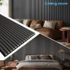 imageArt3d 2 Pack 945 x 24 inch Wood Slat Acoustic Panels for Wall ampamp Ceiling  3D Fluted Sound Absorbing Panel with Wood Finish WalnutSmoky Oak