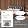 imageArt3d 2 Pack 945 x 24 inch Wood Slat Acoustic Panels for Wall ampamp Ceiling  3D Fluted Sound Absorbing Panel with Wood Finish WalnutWalnut