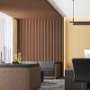 imageArt3d 2 Pack 945 x 24 inch Wood Slat Acoustic Panels for Wall ampamp Ceiling  3D Fluted Sound Absorbing Panel with Wood Finish WalnutWalnut